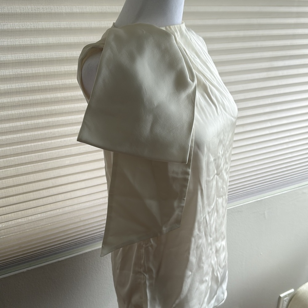 Victoria Beckham Silk Bow Blouse